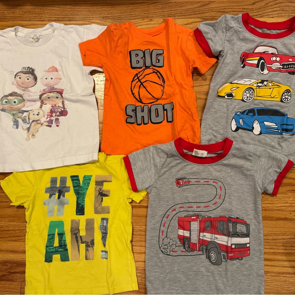 14pc BUNDLE Toddler Boy 2T Clothes Tees Long Sleeves Shirts Pants Shorts